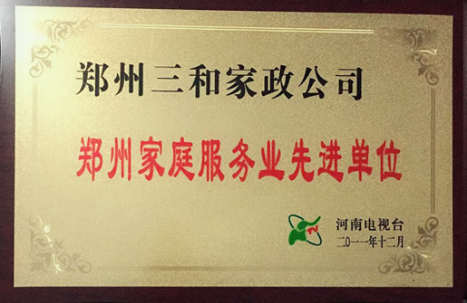 2011年郑州家庭服务业先进单位
